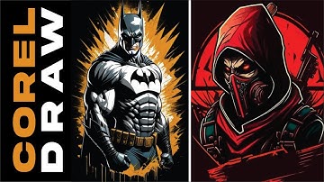 Ninja Assassin Warrior Mascot Logo Design Tutorial - Learn Coreldraw with Ahsan Sabri