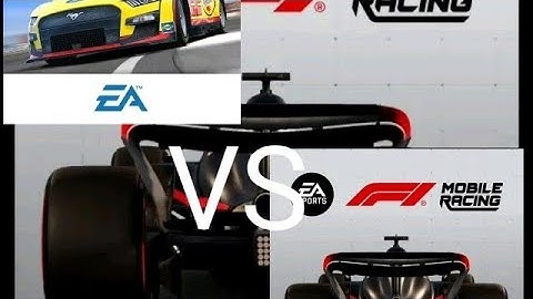 comparison of F1 mobile and real racing 3 with f1cars