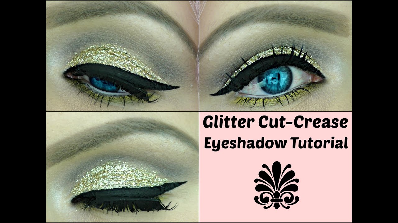 Wearable Gold Glitter Cut Crease Eyeshadow Tutorial Cruelty Free