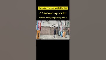 0.6 seconds fast lane gate, completely solve the problem of vehicle trailing and fee evasion!