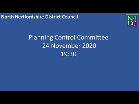 Meeting: Planning Control Committee - 24 November 2020