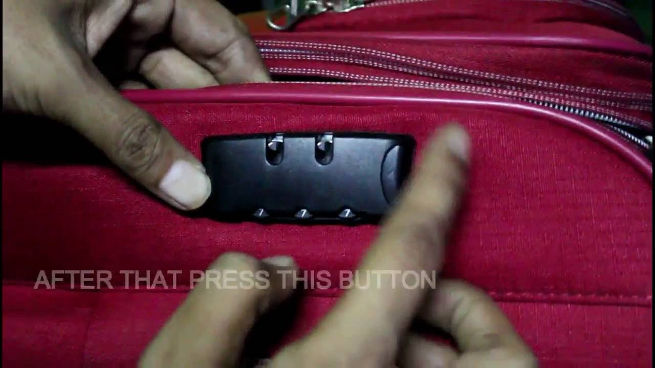 mineral Tænke Tekstforfatter How to set the lock code on American Tourister Bags - YouTube