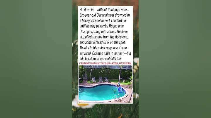 Stranger Saves Drowning Boy in Fort Lauderdale