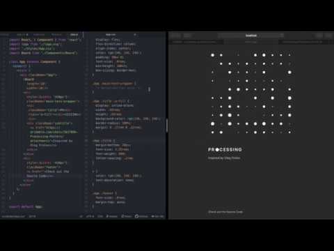 I made: Processing Poster Website (Timelapse, React.js, css) @withcheesepls