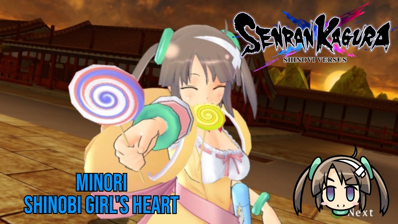 Minori Shinobi Girl's Heart Senran Kagura Shinovi Versus - YouTube