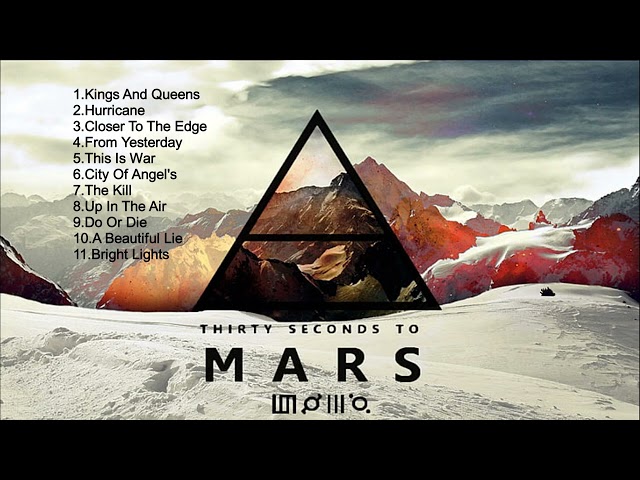 THIRTY SECONDS TO MARS Non-stop Playlist 2023 class=