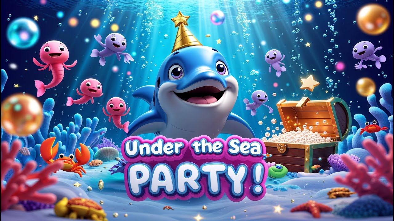 Under The Sea Party 🐬🌊 | Catchy Kids Song with Dancing Sea Animals