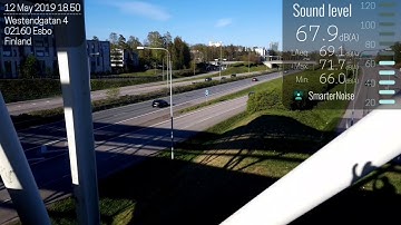 SmarterNoise measures sound level, records video / audio and informs about noise