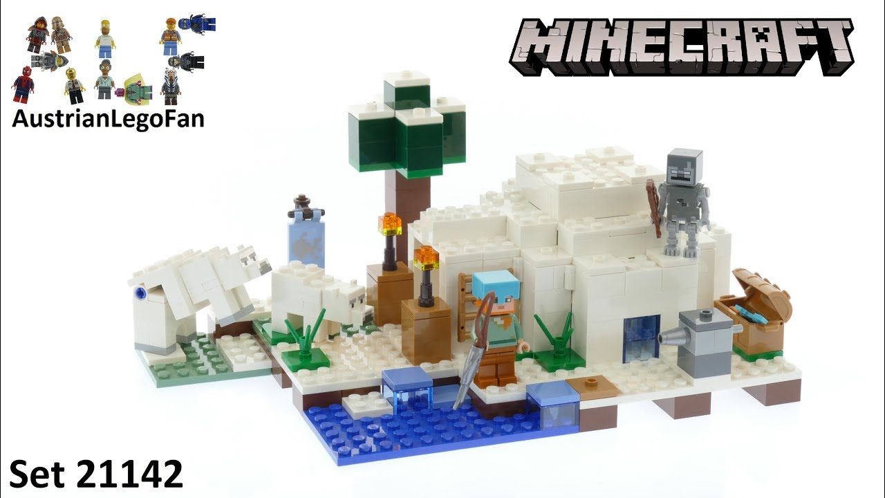 Lego Minecraft 21142 The Polar Igloo - Lego Speed Build Review