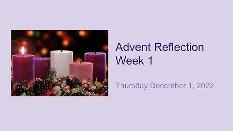 TCDSB - Advent Reflections