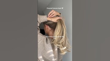 Ponytail volume hack🤍👱🏼‍♀️ #hairstyle #ponytail #volume #hair #tutorial #hack