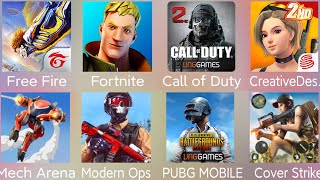 PUBG MOBILE,Free Fire,Fortnite,Creative Destruction,Call of Duty,Cover Strike,Modern Ops,Mech Arena screenshot 2