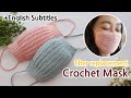 ENG) crochet face mask tutorial for begginer (english subtitles)_adel crochet