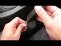 Снятие ремня безопасности с сиденья Рено Сценик 4, Меган 4, Талисман, Эспейс 5, Каджар, Колеос 2