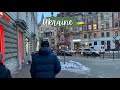 Winter in Lviv, Ukraine. Lviv street walk December 2021