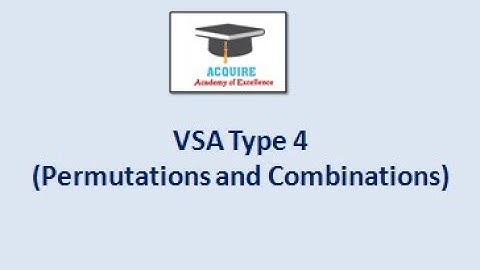 Maths 2A Inter 2nd year VSA4 Permutations and combination