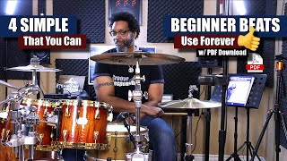 4 Simple Beginner Beats That You'll Use Forever  w/ Free PDF