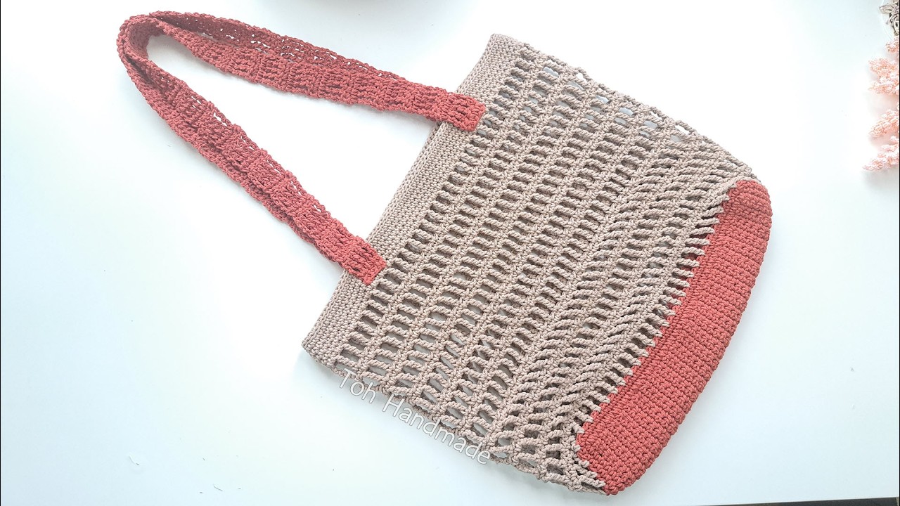 Super Easy DIY Crochet Tote Bag | Crochet Bag Tutorial |Toh Handmade 💕🎁💖