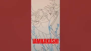How to Draw Kakashi Hatake | Easy Sketch Outline | Naruto Drawing Tutorial (Step by Step)