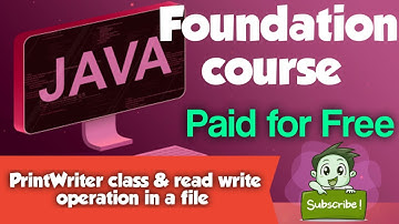 Read from file | PrintWriter read and write in a file || Java tutorial for beginners #codewithus