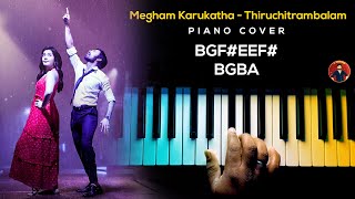 Video-Miniaturansicht von „Megham Karukatha - Thiruchitrambalam Piano Cover with NOTES | AJ Shangarjan | AJS“