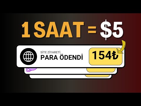 SAATLİK +$5 PARA KAZANDIRAN SİTE !  🤑 İnternetten Para Kazanma