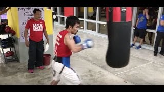 Manny Pacquiao Boxing Workout - October 20 | Pacquiao vs Vargas | #TeamLegend