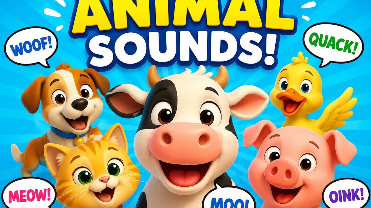 🐝 Sing & Jump! 🎤 Animal Sounds Song for Children– Nursery Rhymes - YouTube
