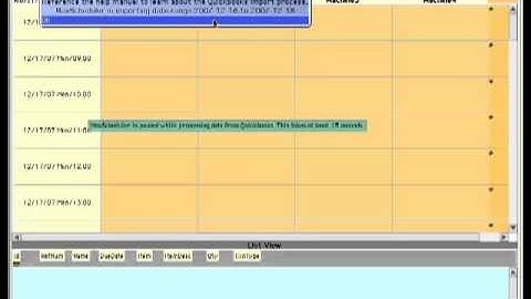 Scheduling software quickbooks data import