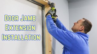 Door Jamb Extension Installation for Metal Building Doors