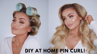 UPDATED AT HOME PIN CURL | Ellie Kelly