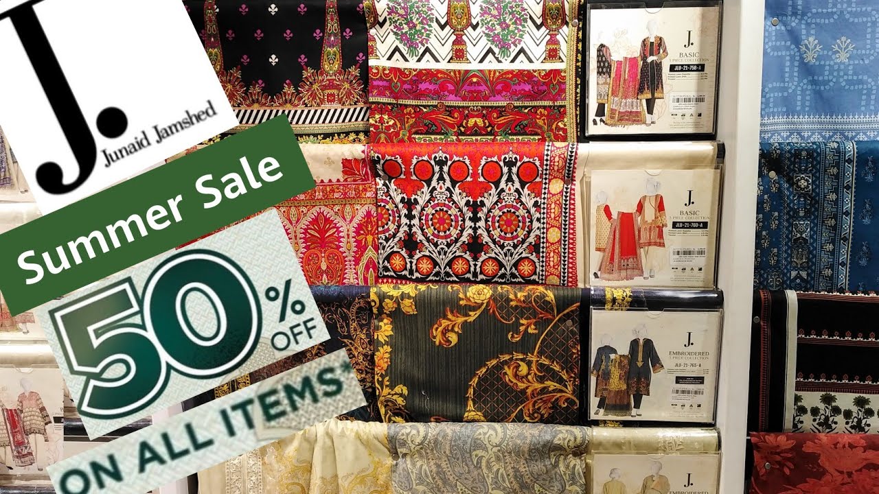 Junaid jamshed 50% Off Sale | J. Summer Sale Upto 50% Off