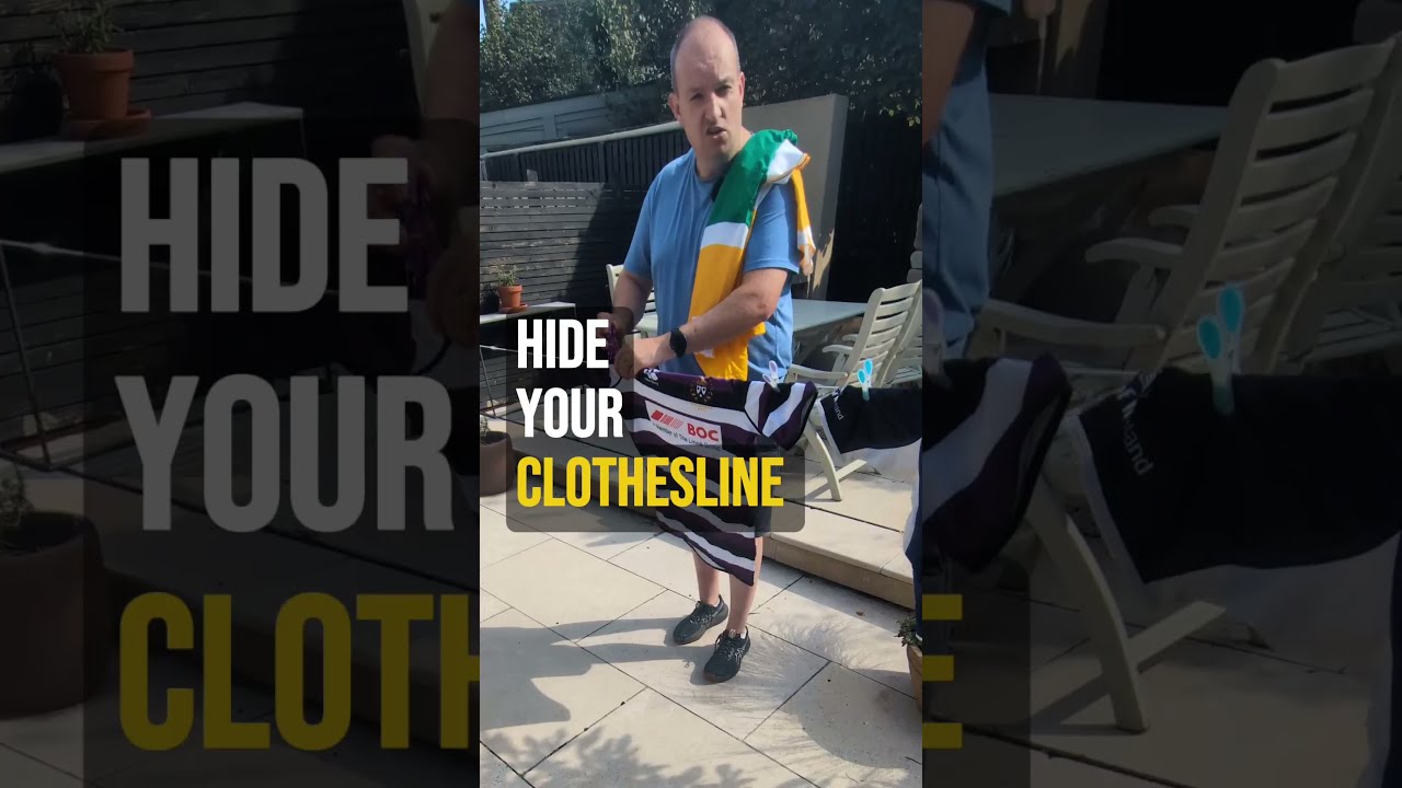 Hide Your Clothesline #outdoorliving #clothesline #gardenideas #greenchoices #terenure #offaly