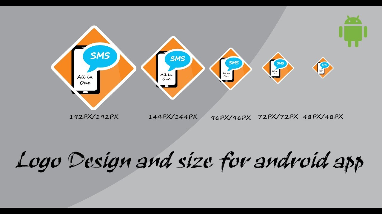 How to create logo in all size for android app - YouTube