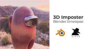 Blender 2.9 Imposter Modeling Timelapse
