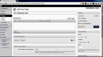 Widgetizing pages in WordPress can be even easier
