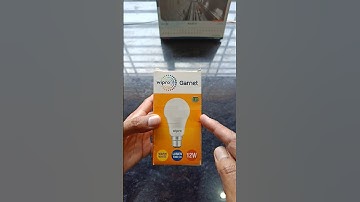 Wipro garnet 12 watt b22 LED bulb with 2700k lumens unboxing #wipro #garnet #wiprogarnet #ledbulb