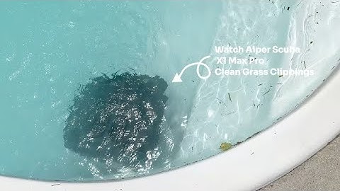 Watch to End! Aiper Scuba X1 Pro Max Pool Robot to Clean Grass in Pool! Smart Map Vacuum for Pools!