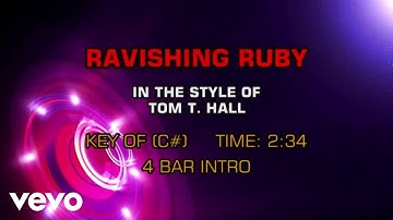 Tom T. Hall - Ravishing Ruby (Karaoke)