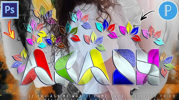 How To Make New Multiple Color Glass Font In Ps Touch - How To Make Stylish Glass Font In Pixellab