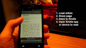 Push to Kindle: Send web articles to your Kindle