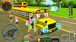 School Bus Driver 3D Simulator - Permainan Mobil Bus Android Gameplay screenshot 5