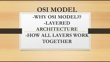 OSI MODEL| LAYERED ARCHITECTURE, HOW ALL LAYERS WORK TOGETHER
