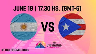 3RD PLACE GAME: Argentina v PUR | Full Basketball Game | FIBA U16 Women's Americas Championship 2023