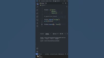 What is the difference between the #append and #insert #methods in #Python when working with #lists