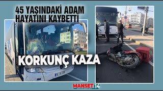 Yolcu Otobüsünün Çarptiği Adam Kurtarilamadi