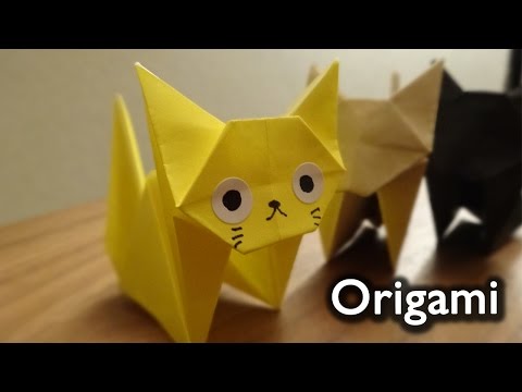 Origami Cat Neko 折り紙 ねこ 折り方 Youtube