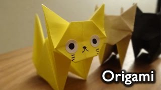 折り紙の猫の折り方 しおりにもなる簡単なものや立体の顔の作り方は Belcy