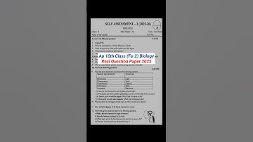 ap 10th class fa2 biology practice model paper 2025