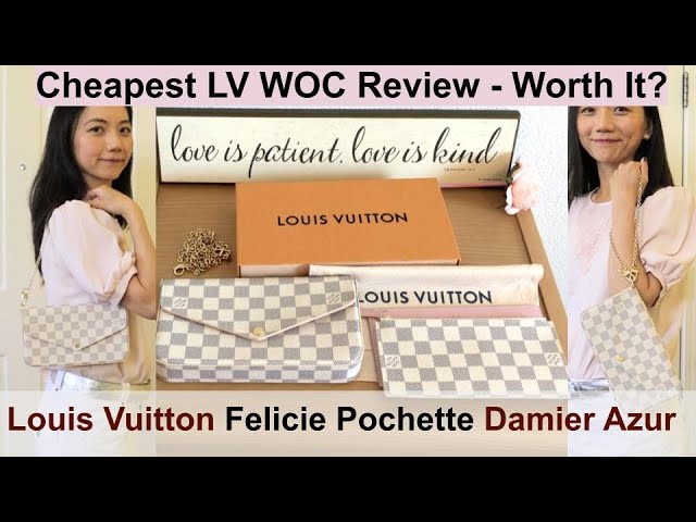 LV Pochette Felicie Damier Azur Reveal/Overview! 